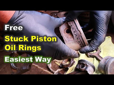 Easiest way to Free Stuck Oil Control Rings / Stop Oil burning: Easy oil Consumption FIX