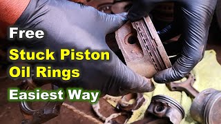 Easiest way to Free Stuck Oil Control Rings / Stop Oil burning: Easy oil Consumption FIX