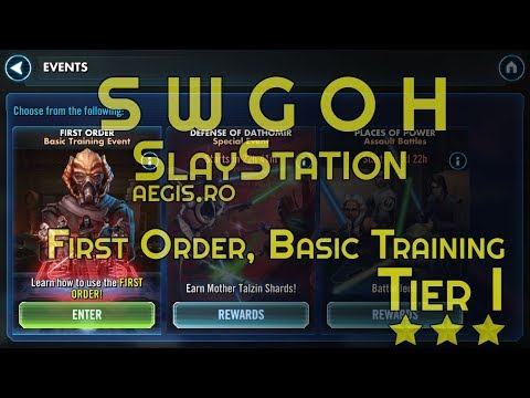 SWGOH First Order, Basic Training, Tier 1
