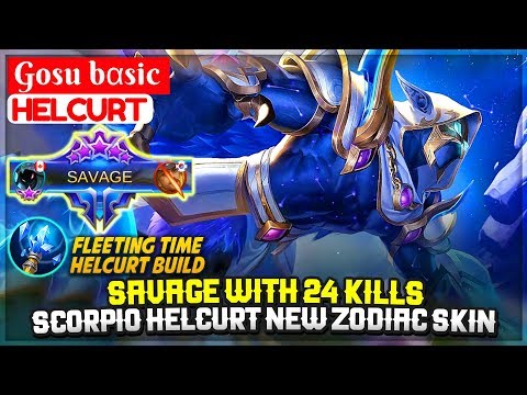SAVAGE With 24 Kills, Scorpio Helcurt New Skin Gameplay [ Gosu Basic Helcurt ] bαsic