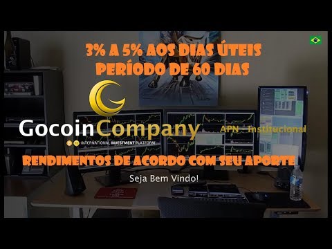 "SAIU" Investi R$5000 Reais - GoCoin 3% a 5% ao dia+Como se Cadastrar e se Ativar