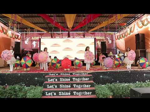 Cheerful Umbrella Dance ☂️ | Annual Function 2025| ADHARSHILA SCHOOL ABOHAR | 