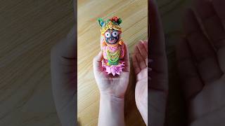 DIY Clay Jagannath Ji 😍😍😍 | Making Lord Jagannath With Soft Clay | Jay Jagannath ❤️🙏 #shorts
