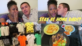 STAY AT HOME DAD!?! | HE LOVE SURPRISES | TODDLER SUMMER CLOTHES HAUL| INTERRACIAL FAMILY