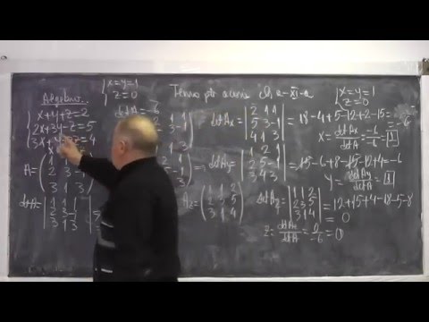 1/2 Lectia 816 - Sisteme de ecuatii liniare rezolvate prin regula lui Cramer - Tema Clasa 11
