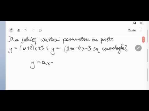 FUNKCJA LINIOWA - PROSTE RÓWNOLEGŁE