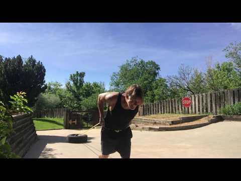 Tire Sled Forward Drag.