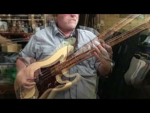 DEMO: Fretless "Cream Delight" with Nordstrand NP4a-A3 pickups