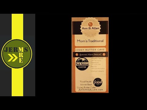 Gooey Butter Cake review from Park Avenue Coffee Roasters/Ann and Allen Baking Company