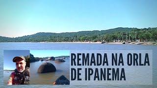 Remada pela orla de Ipanema/ rio Guaba/ Porto Alegre/ praia de Ipanema/ Remada solitria