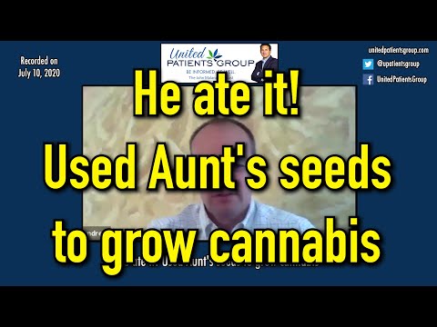 Andrew McIntyre: He ate it Used Aunts seeds to grow cannabis