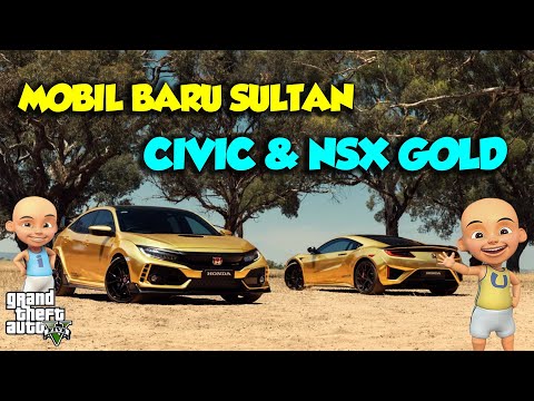 Koleksi Sultan Upin Ipin HONDA CIVIC tyepe R dan NSX ManYUL - GTA V Real Life Episode Spesial 280
