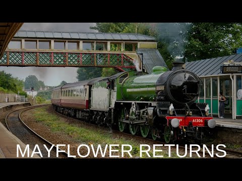 61306 'Mayflower' returns to steam on the English Riviera Express in spectacular fashion.