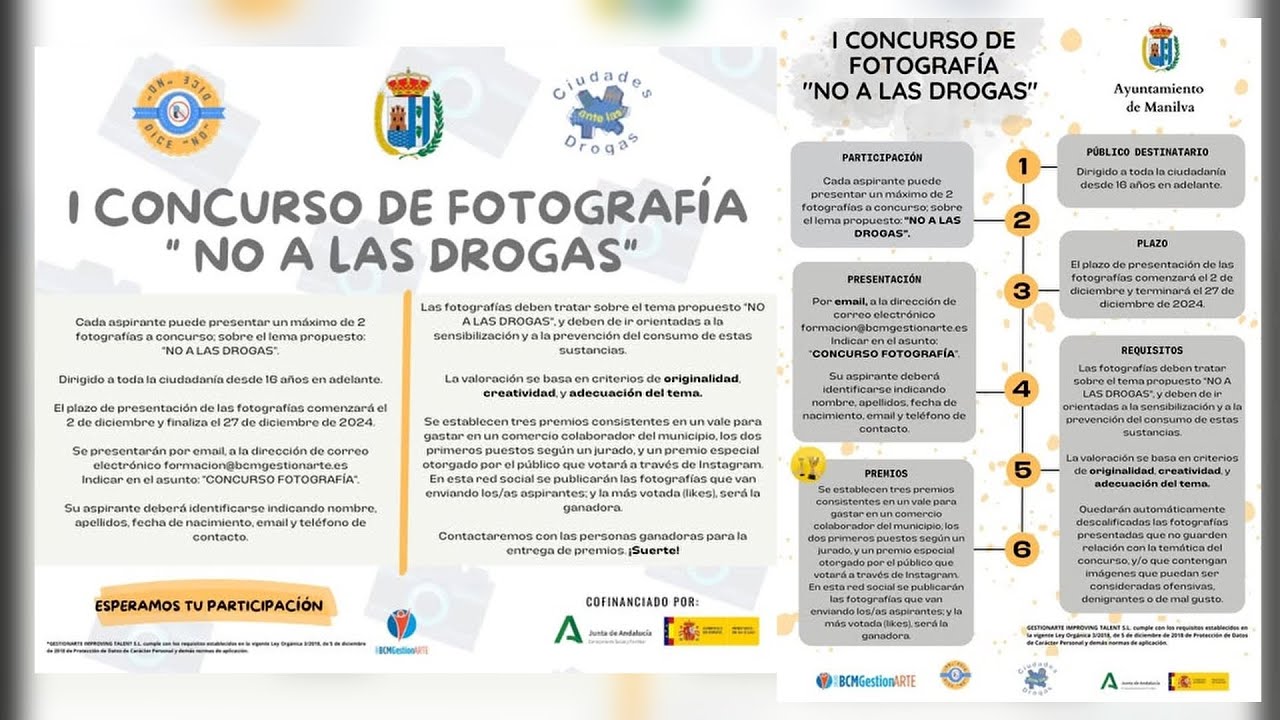 I concurso fotográfico “No a las drogas”