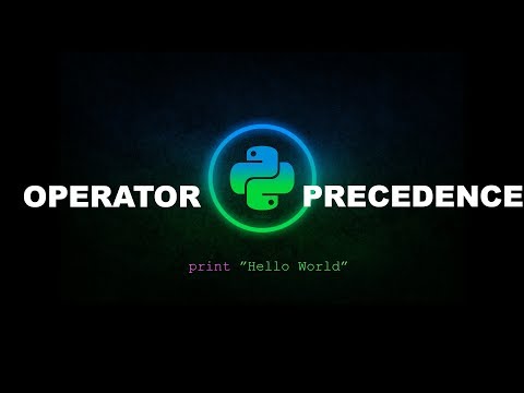 Operator Precedence Python Programming