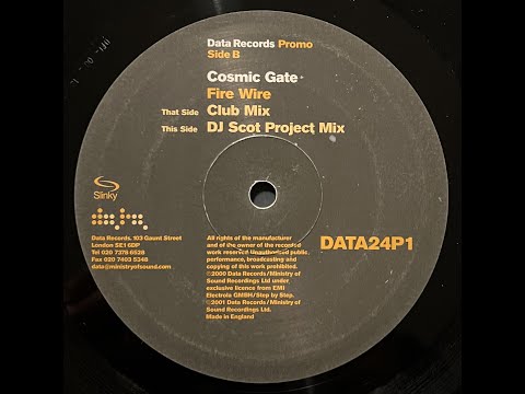 Cosmic Gate - Fire Wire (DJ Scot Project Mix) 2001