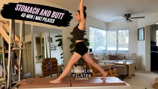 STOMACH & BUTT 🍑 | Reformer on the Mat | 40-min Pilates | No Equipment