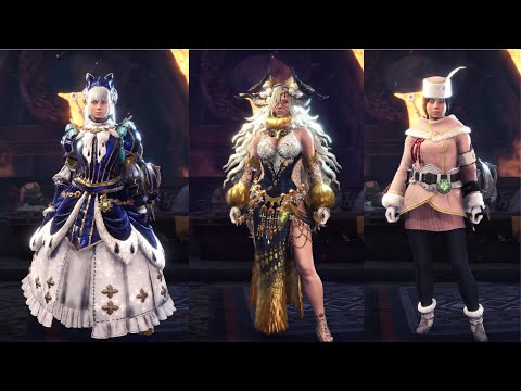 MHW Iceborne All Craft-able Female Master Rank Layered Armor (as of V15.02)