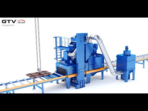 Automatic Shot Blasting Machine 3D  | GTV BLAST