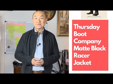 Thursday Racer Jacket in Matt Black