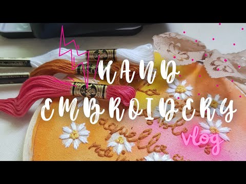 Hand embroidery 101 + 🌼Jasmin flower tutorial كيفية تطريز زهرة الياسمين🌼#handmade #embroiderydesign