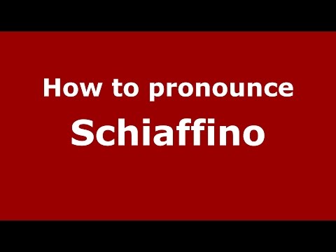 How to pronounce Schiaffino (Spanish/Argentina) - PronounceNames.com