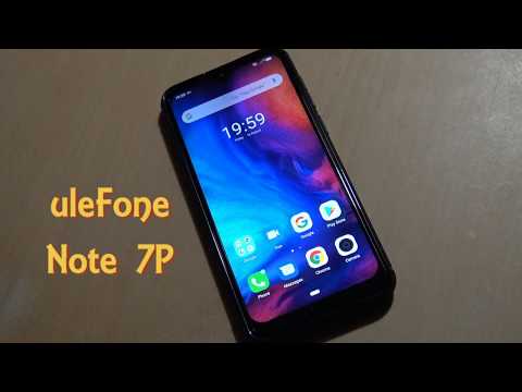 Ulefone Note 7P  unpacking and features