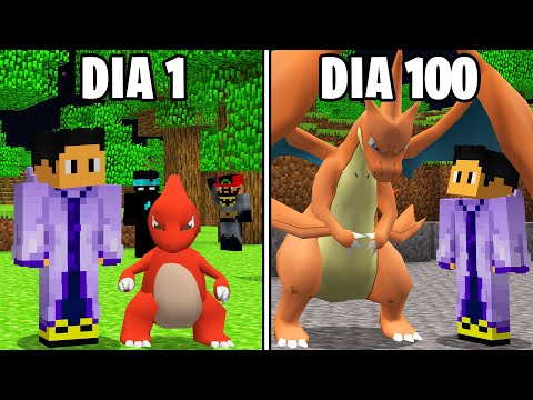 Sobrevivi 100 Dias no Antigo Minecraft Pixelmon - O FILME