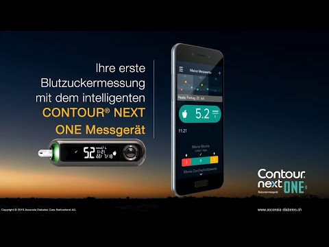 Erste Blutzuckermessung | mit dem  CONTOUR NEXT ONE Blutzuckermessgerät| mmol/L | Schweiz (de_CH)