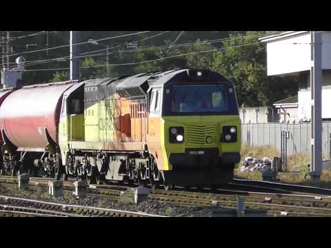 Rail Traffic at Carlisle - TPEX 350, Class 90s and Class 70 - 12th September 2017