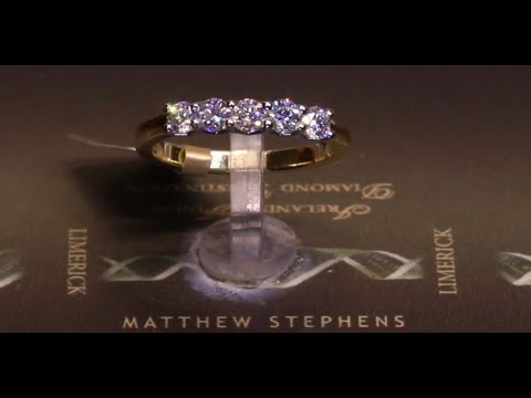 #63771 | T0.55ct | Five Stone Round Brilliant  Diamond Eternity Ring | Set in 18ct Yellow Gold