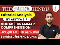 The Hindu Newspaper Analysis 29 April 2023 Current Affairs Editorial Analysis By Aditya Sir