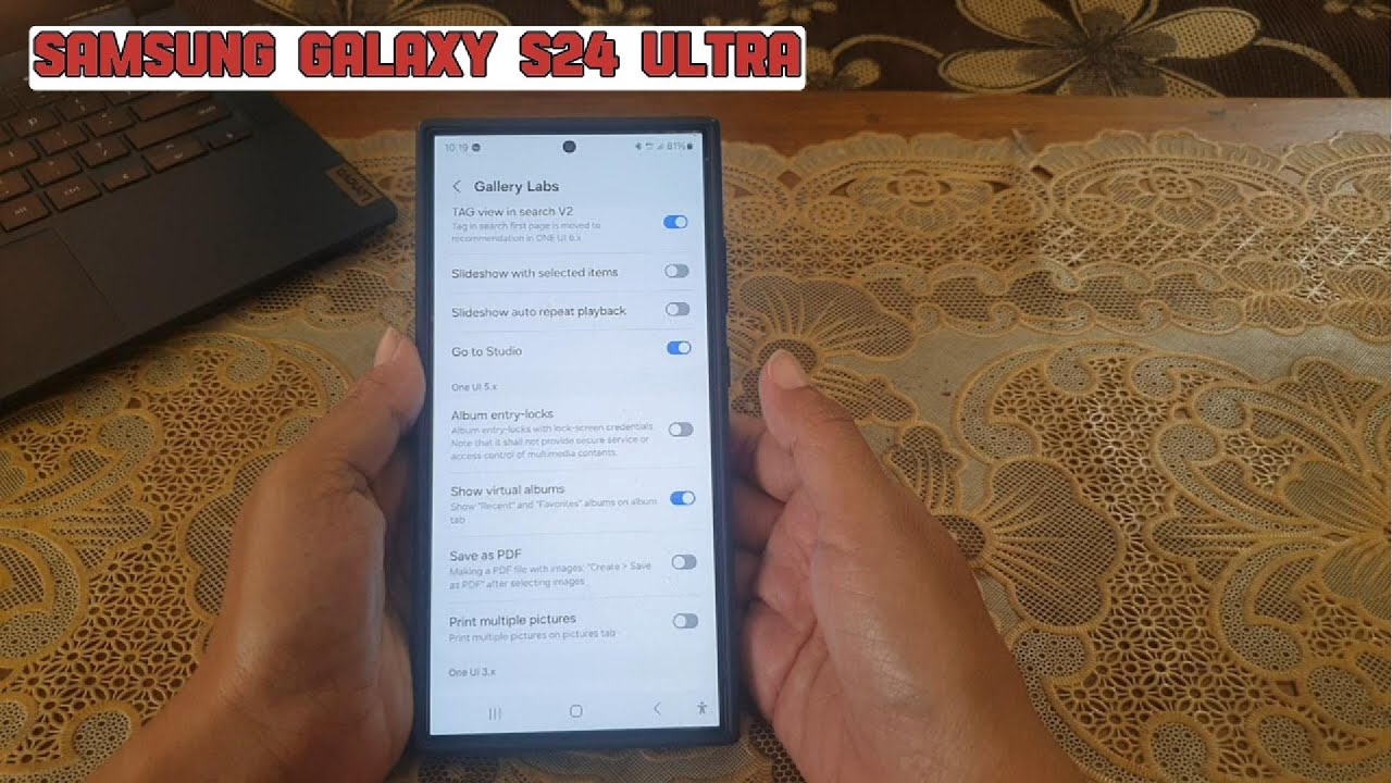 How to show Gallery labs menu to use some hidden features on Gallery app