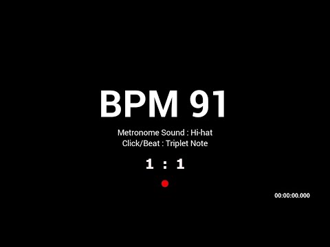 Metronome BPM 91 / Hi-hat / Triplet