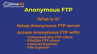 About Anonymous FTP: what is it? how to setup Anonymous FTP server? 4 ways to access Anonymous FTP