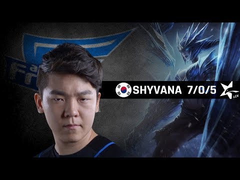 Highlights AFs Spirit with Shyvana - LCK Spring 2018 W1D2