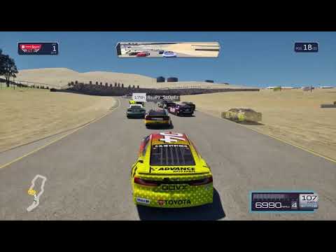 NASCAR 25 Online Racing Win Highlights at Talladega (Twice) and Sonoma (PS5), Landscape