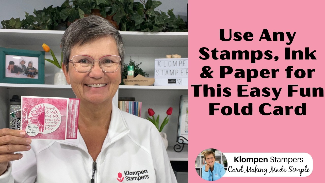 Easy Fun Fold Card Tutorial | Make This Card  With Any Stamps, Ink & Paper!