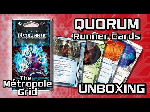 Netrunner Unboxing: Quorum - Runner Cards