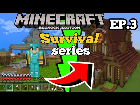 Insane Minecraft PE Survival Series EP.3 💥🔥 #Viral
