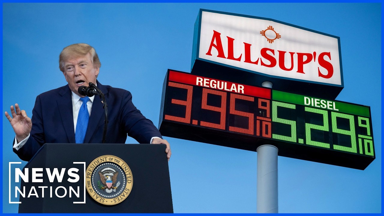 Video: Trump links higher gas prices to Iran conflict during Nassau County speech