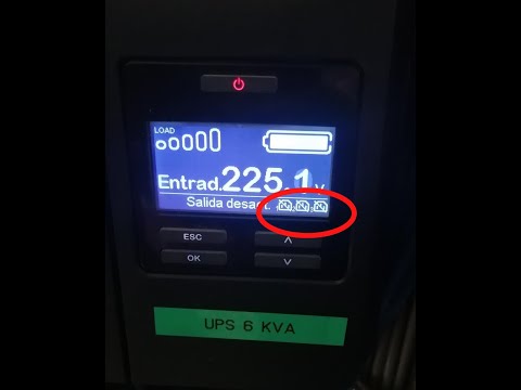 COMO ACTIVAR SAI/ACTIVAR SALIDAS DE BATERIAS UPS APC 6-KVA