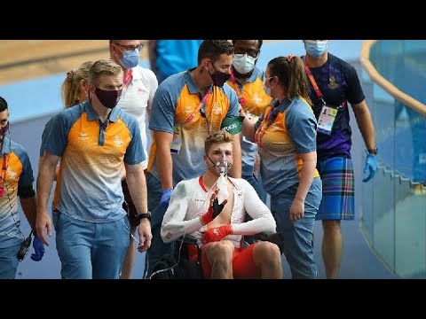 England cyclist Joe Truman knocked unconscious in 45mph Commonwealth Games horror-crash