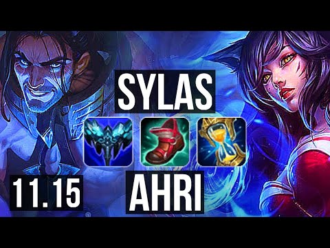 SYLAS vs AHRI (MID) | 14/0/6, Legendary, 700+ games, 1.0M mastery | KR Diamond | v11.15