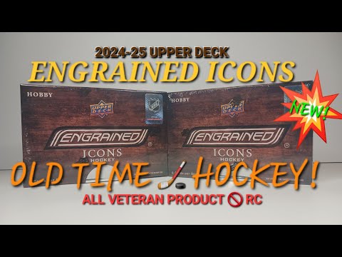 ALL ALUMNI SET! 2024-25 UPPER DECK ENGRAINED ICONS HOCKEY CARDS #upperdeck #hockeycards #halloffame