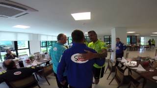 Jogadores chegam à Nova Granja Comary