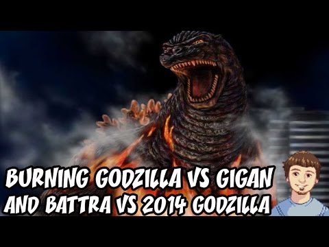 Godzilla PS4 Online Multiplayer Gameplay - Burning Godzilla VS Gigan & Battra VS 2014 Godzilla