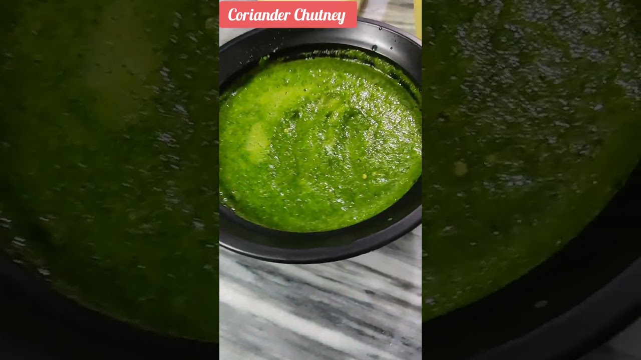 Coriander Chutney #shorts #youtubeshorts #shortsvideo #short #dhaniya #chutney #yummy #greenchutney