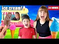 Eating only ICE CREAM for 24 HOURS!