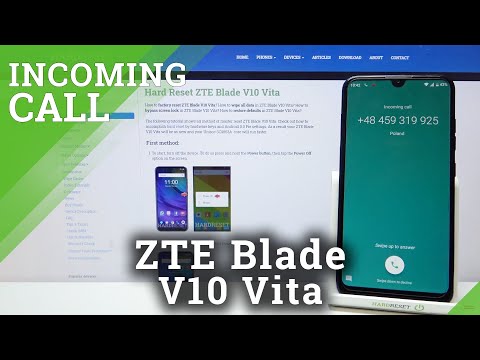 ZTE Blade V10 Vita Incoming Call Screen | Default View